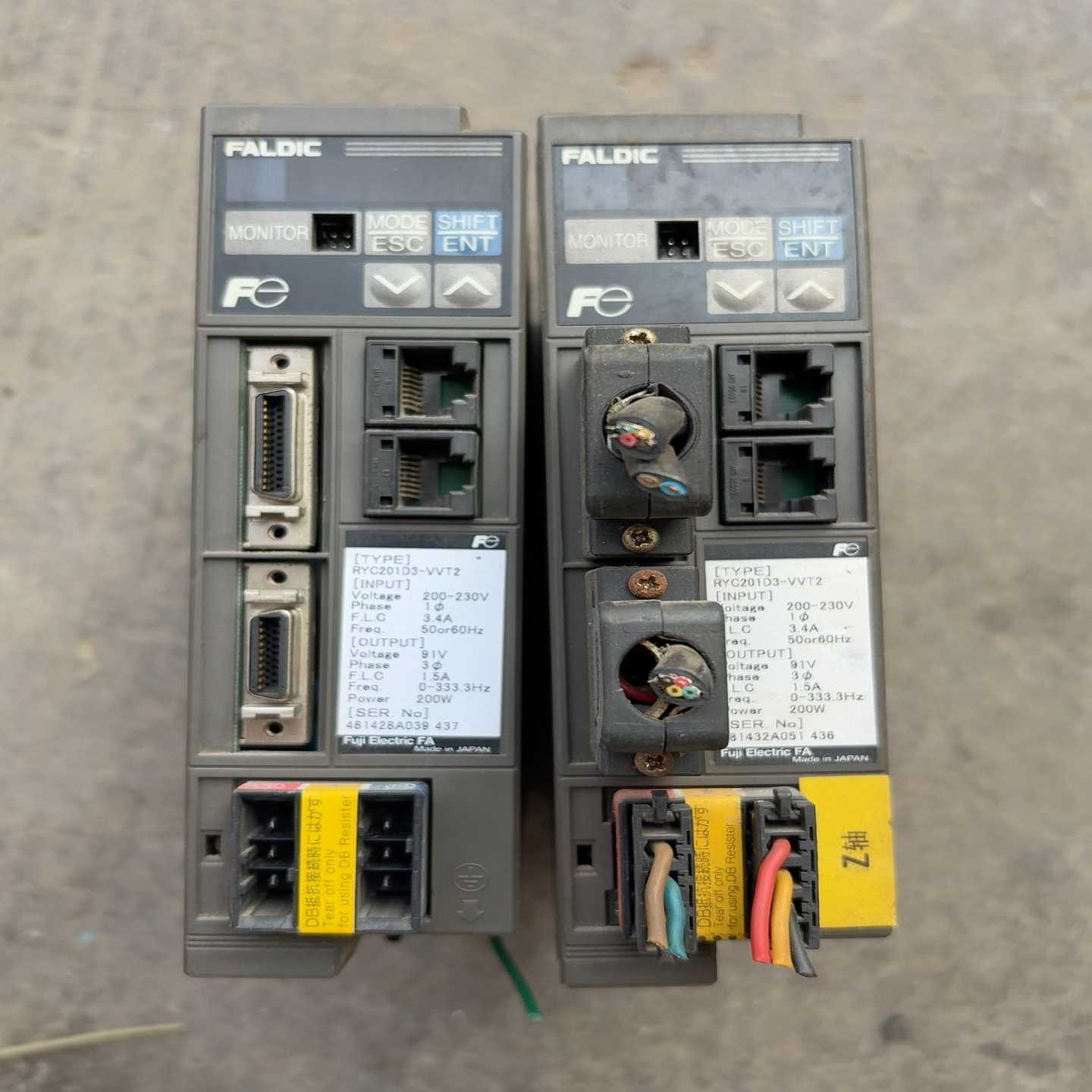 富士伺服驱动器RYC201D3-VVT2，200瓦功率，成色~询价