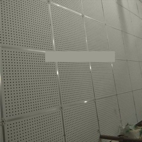 水泥板纤维穿孔饰面板强FC压力板圆孔型吸消音板A1防火隔墙吊顶板