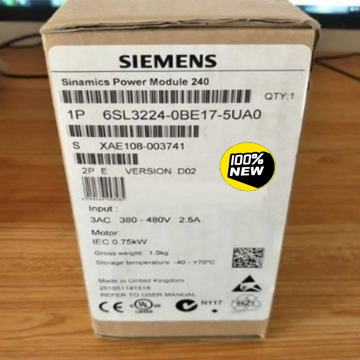 6SL3224-0BE17-5UA0G120 功率~询价