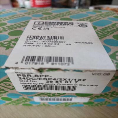 配件2981017 PSR-SPP-24VDCESP42X11X2菲尼克斯模块全新议价