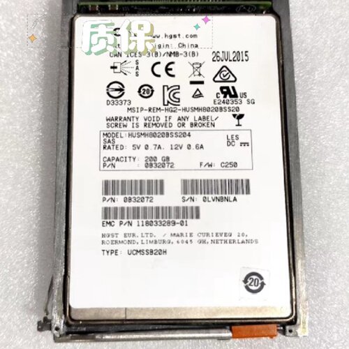 EMC 005051195 200GB SSD SAS 12-询
