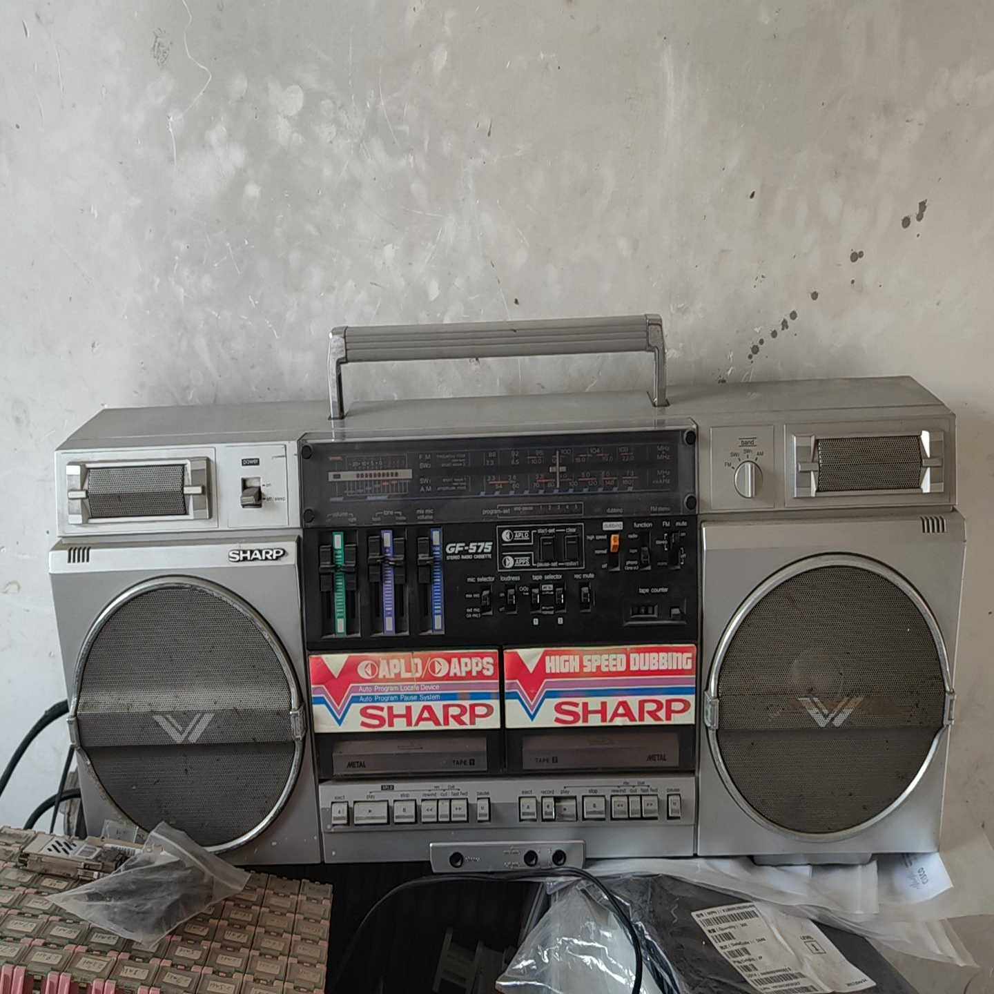 询价日本夏普GF-575收录机，原装机经品收藏非常新电镀雪亮