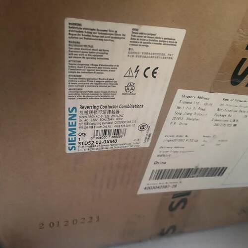 机械联锁可逆接触器3TD5202-0XM0询价