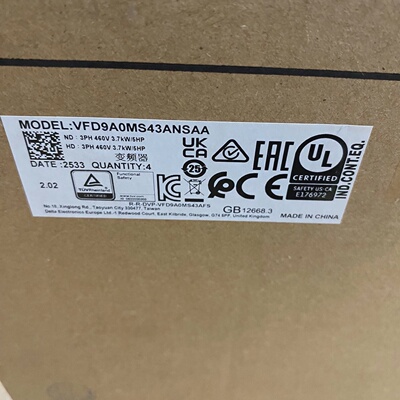 议价Delta Frequency Converter Model Vfd9a0ms43ansaa Physical