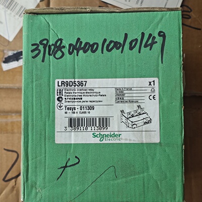施耐德电子过载继电器LR9D5367拍前询价