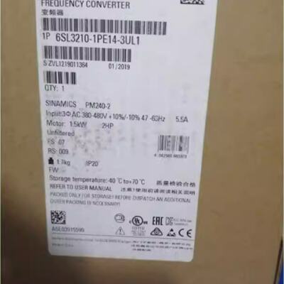 议价6SL3210-1PE14-3UL1西门子G120变频器1.5KW现货6SL32101PE143
