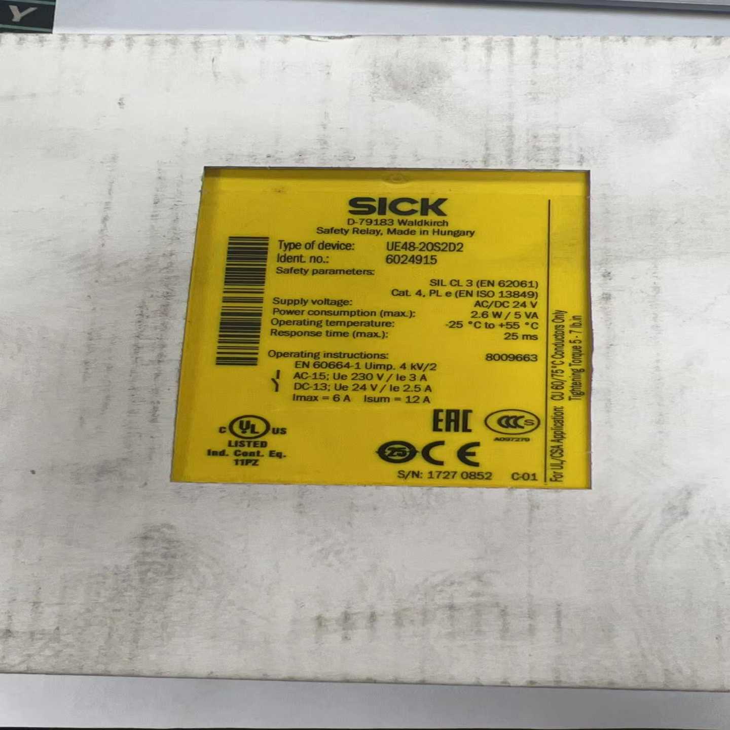 未开封 施克 SICK UE48-20S2D2 现（佳毅工控）