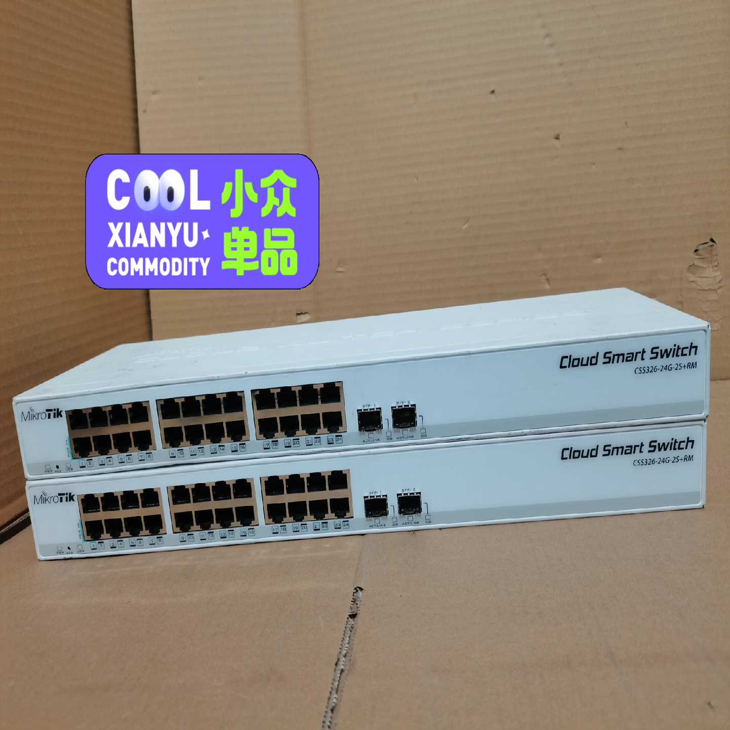 Mikrotik交换机CSS326-24G-2SRM交换机--议价商品