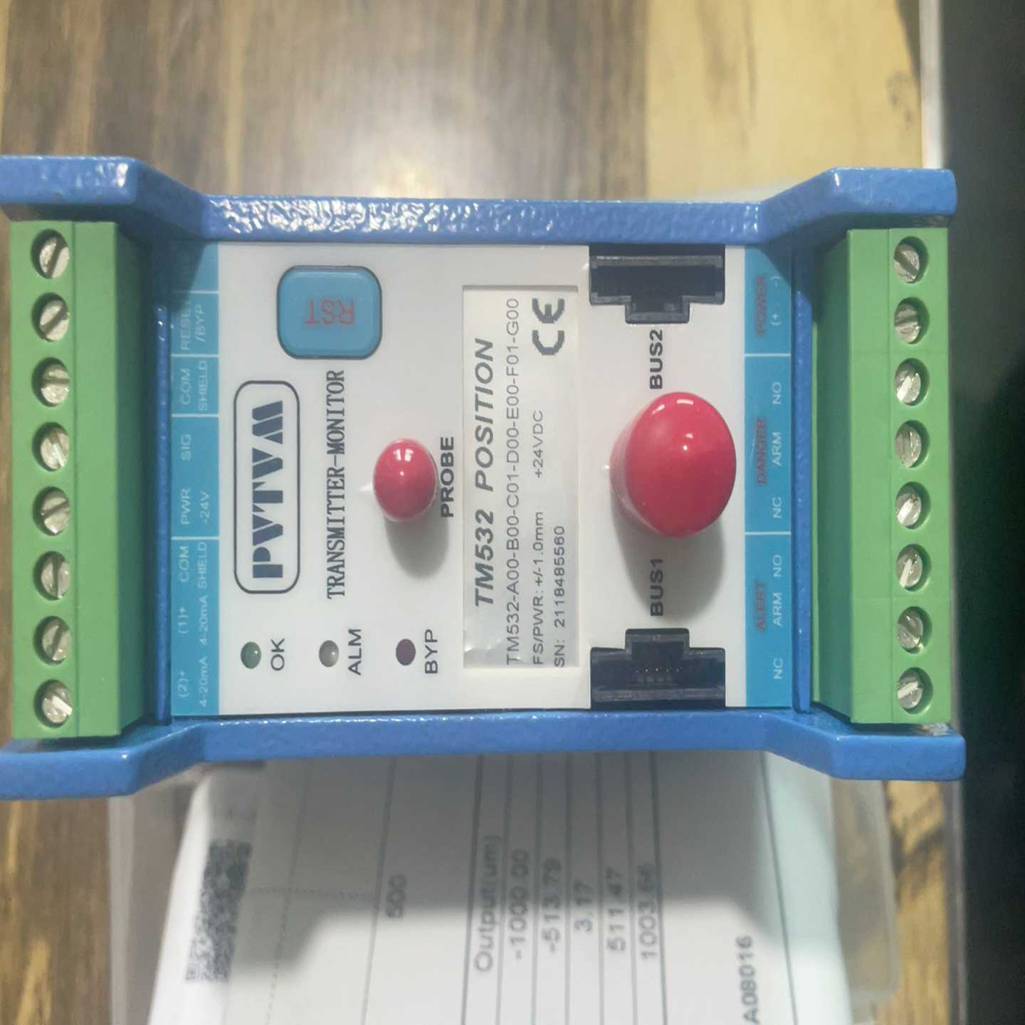 全新派利斯TM532振动传感器变送器，型号-询价客服