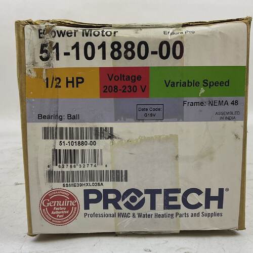 PROTECH 5110188000 BLOWER MOTOR 12HP 208230V VARIABLE SPEED