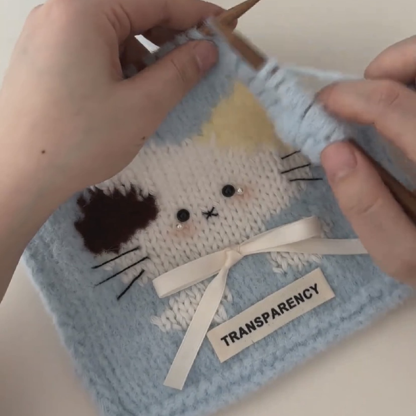 新款手工毛线编织兔子围巾diy材料包云绵绵棉花糖围巾