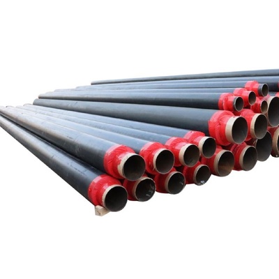 聚氨酯发泡保温管dn150200预制直埋式小区热力无缝采暖螺旋管道