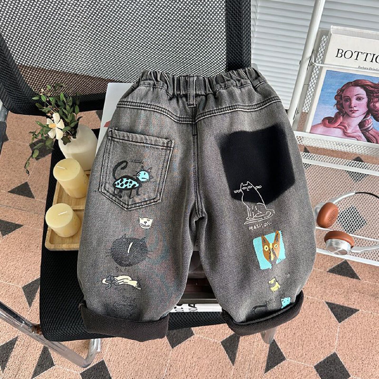 男童加绒裤子儿童一体绒牛仔裤秋冬款2025新款宝宝冬季加厚长裤冬