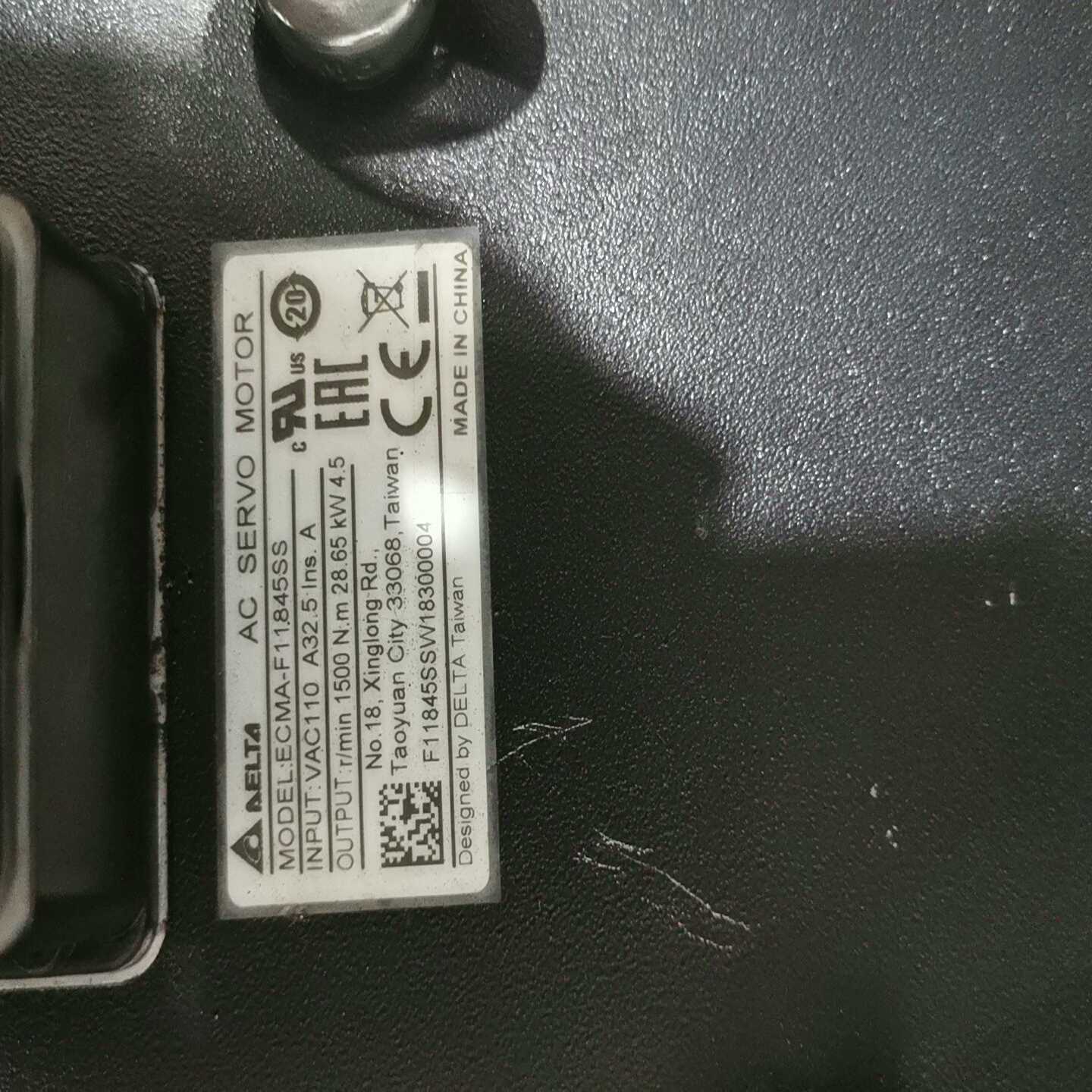 议价台达ECMA-F11845SS带刹车电机4.5KW现货/维修