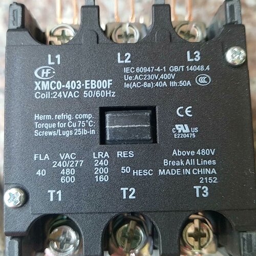 【询价】XMC0-403.EB00F宏发交流24VAC接触器，订