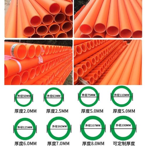 CPVC电力管国标地埋通讯管拖拉预埋排管PVC穿线管PVCC电缆保护管