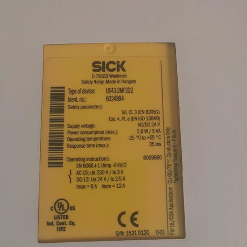 SICK西克安全继电器型号UE432MF3D2物料-询