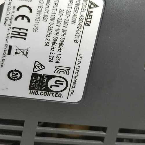 台达B2 400W伺服驱动器，ASD-B2-0421。成色非~询价