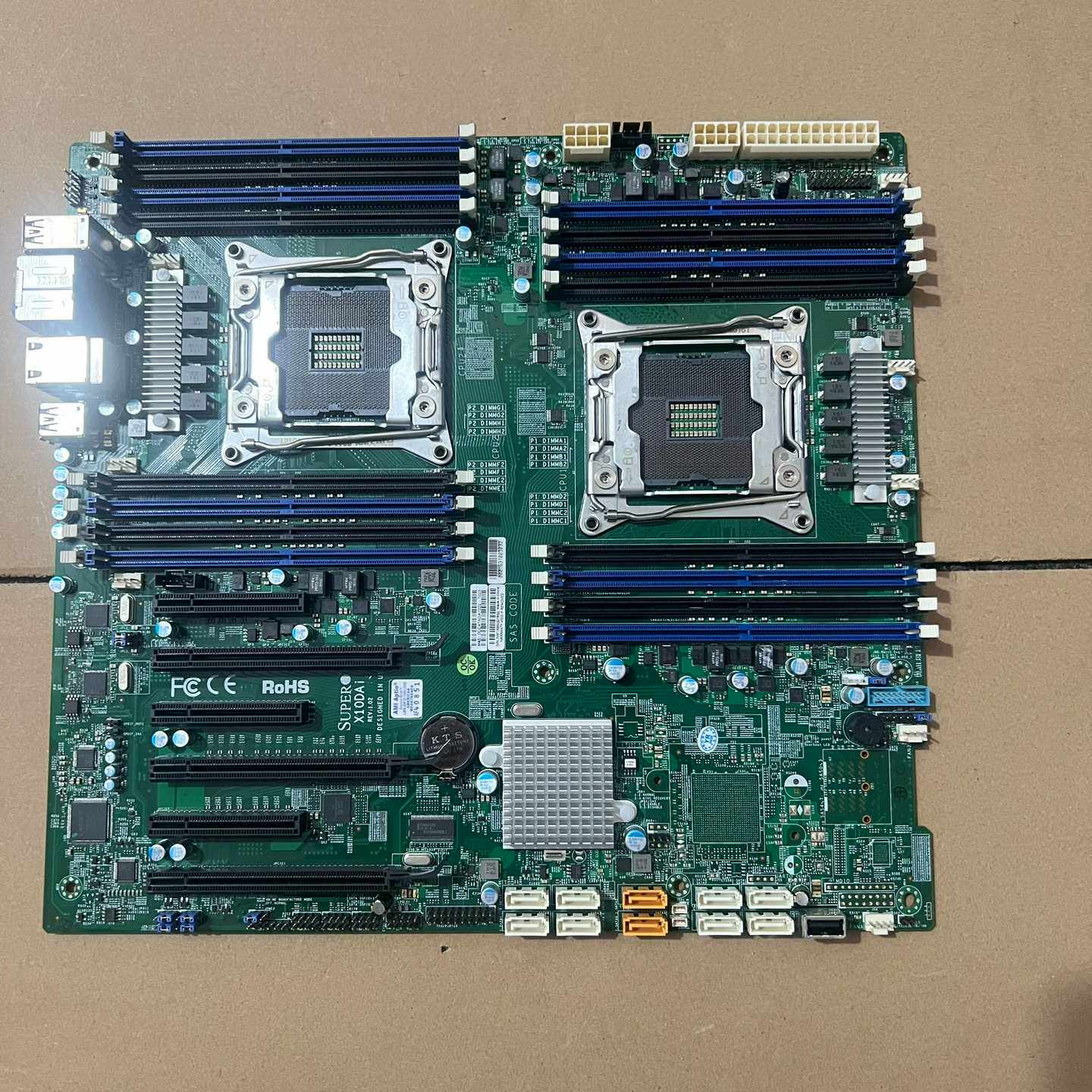 超微X10DAI双路LGA2011处理器支持M2硬盘X99主--议价商品
