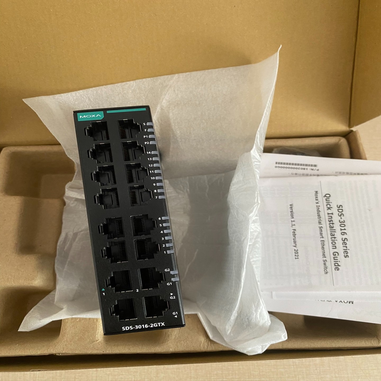 【请询价】MOXA SDS-3016-2GTX-T 智慧薄型14+2G