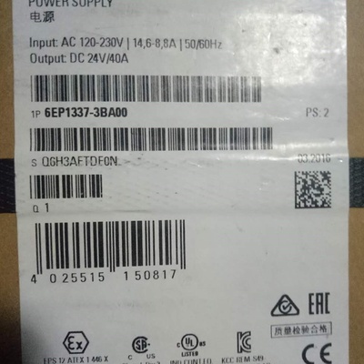 议价6EP1337-3BA00调节型电源输入：AC 120/230 V 输出：DC 24 V/
