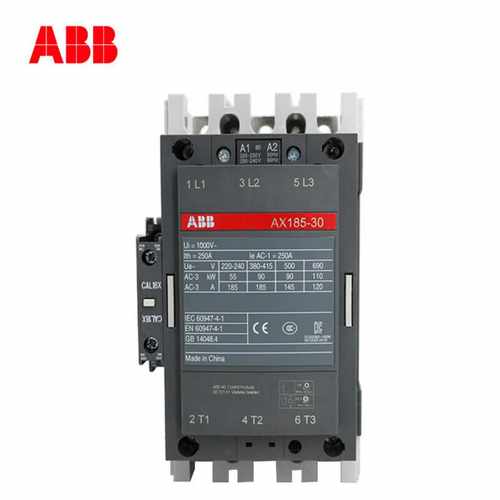 正品ABB接触器AX185-30-11-86*400-415V50Hz/415-440V60Hz