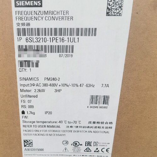 【询价】6SL3120-PE16-1UL1变频器