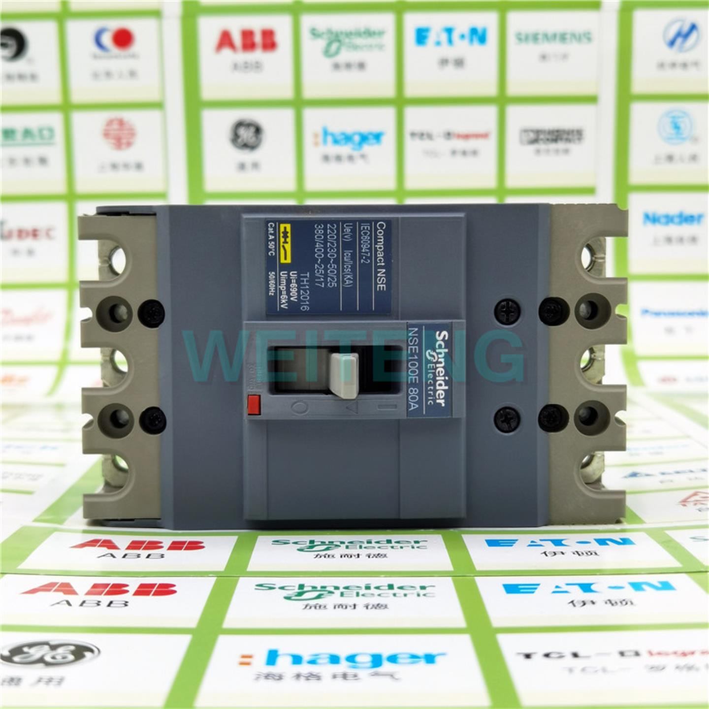 隆兴10年老店 施耐德 Compact NSE100E 80A 低压三相断路器3P空*