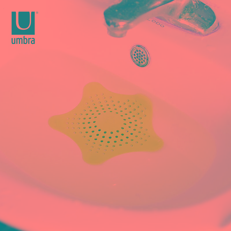 Umbra 海星排水塞下水道卫生间地漏盖防毛头发水槽过滤网浴室