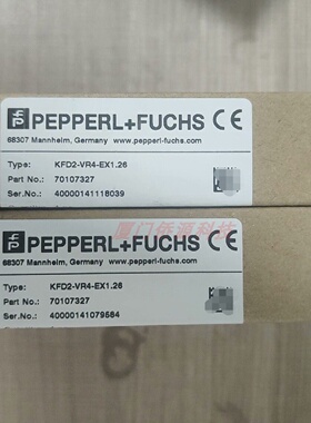 议价KFD2-VR4-EX1.26倍加福隔离式安全栅 货号:70107327全新原装