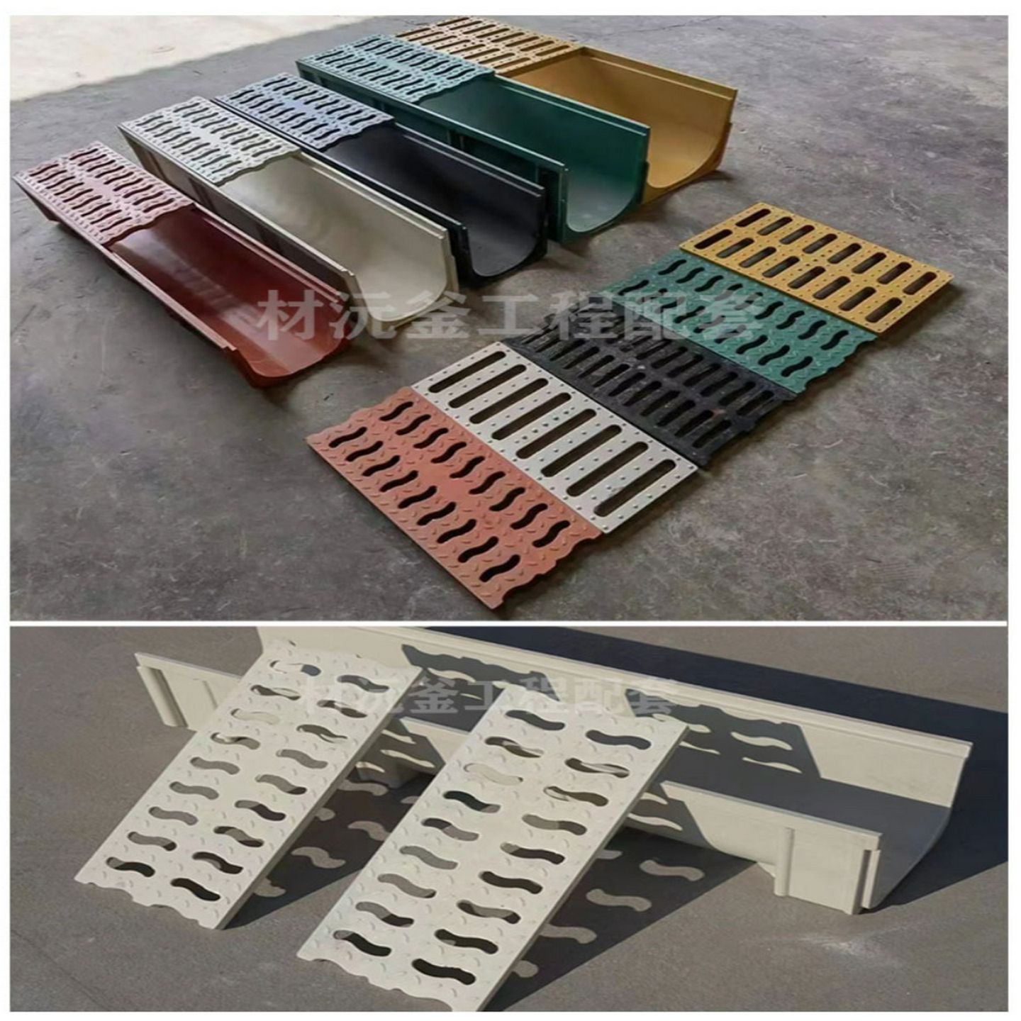 复合树脂成品排水沟U型槽庭院地沟订制不锈钢线性盖板沟槽露台