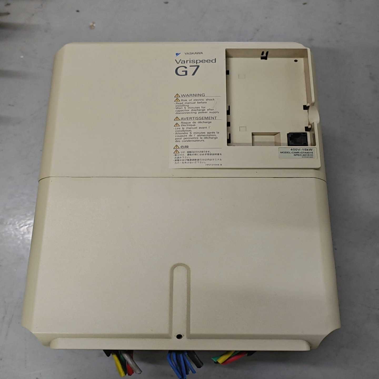 安川G7系列变频器 CIMR-G7A4015 拆机货 少面板【鑫鑫商铺】
