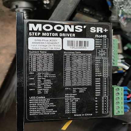 20个鸣志步进驱动器SR8-plus-XD01，，成询价