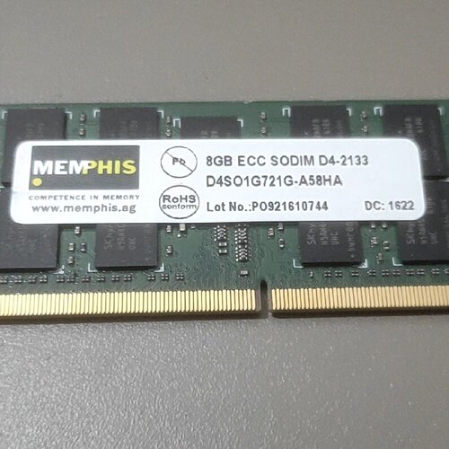 【询价】[1]MEMPHIS 8GB ECC SODIM D4-21