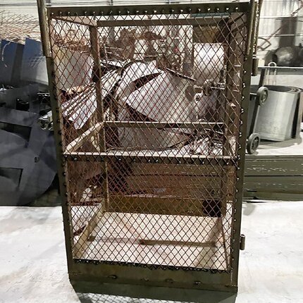 加气砖吊笼钢筋吊笼建筑工地上料升降笼高空作业起砖吊笼网格吊篮