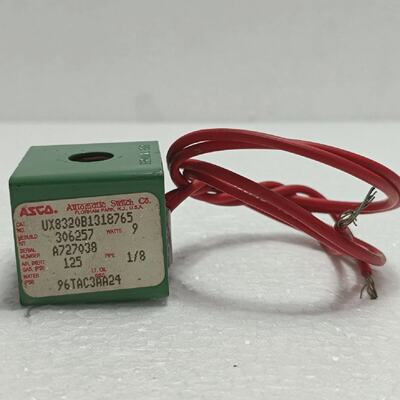 ASCO UX8320B131 Solenoid Valve  18 NPT  24V AC Coil  125 PSI