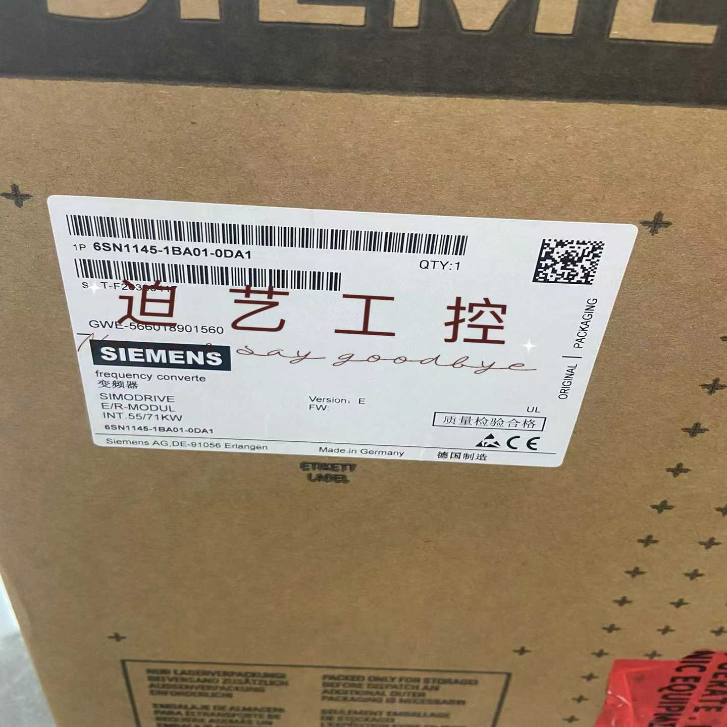 询价6SN1145-1BA01-0DA1成色99.无刮痕无破损,