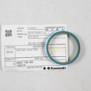 Anello di Tenuta Fop PN 90901 75K 400 1224710 Per Kawasaki