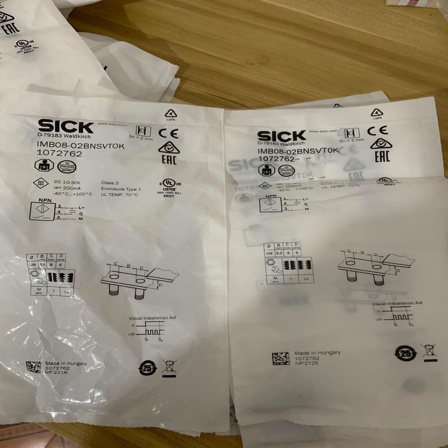 全新德国SICK西克IMB08-02BNSVT0K货号107