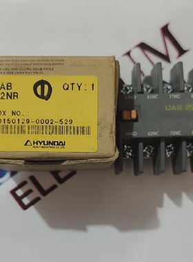 HYUNDAI UAB 22NR  UAB 22 AUXILARY CONTACT ADD ON BLOCK FREE