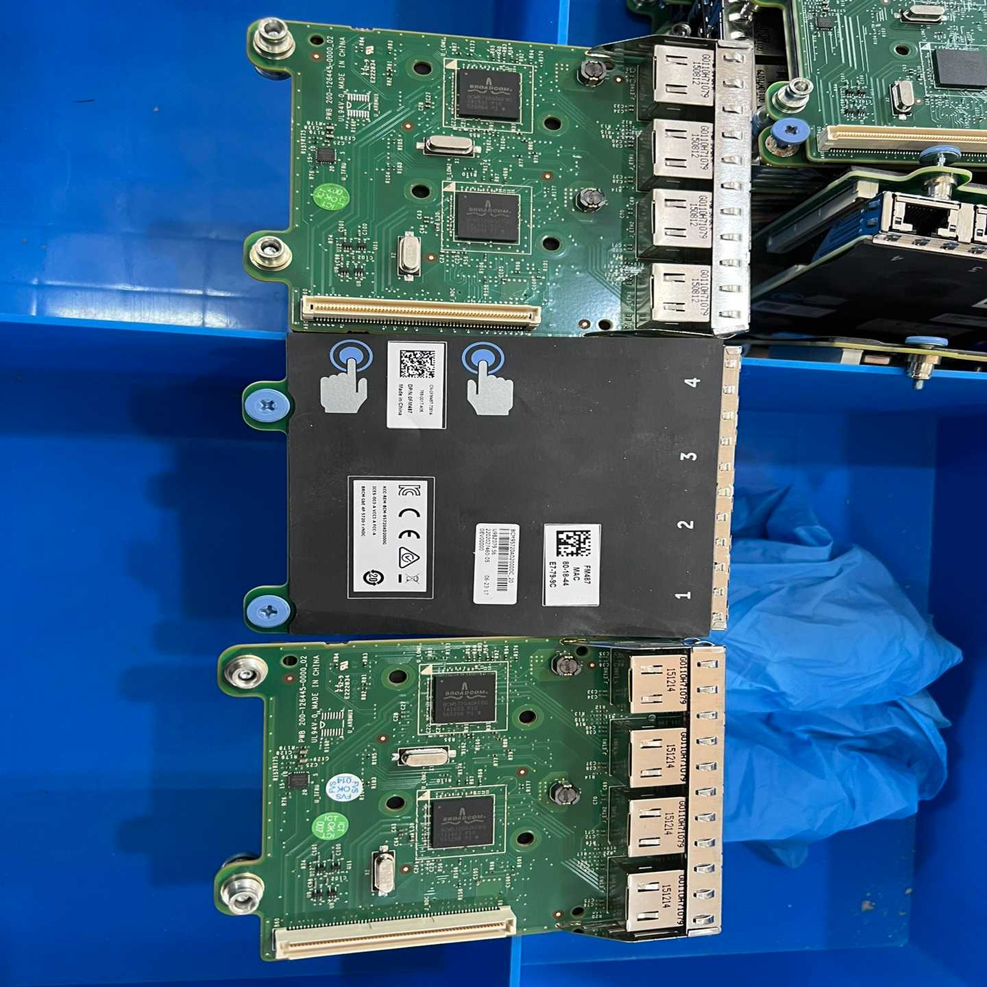 询价~无尘机房下架  戴尔 DELL  FM487 博通4口千