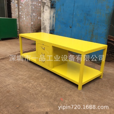 一品车间模具维修工作桌重型钳工桌台虎钳维修台水磨钢板装配桌子