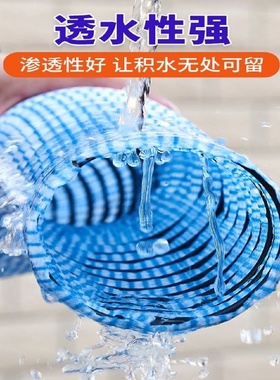 软式透水管直径50100200排水管盲管塑料盲沟管渗水管硬式透水管