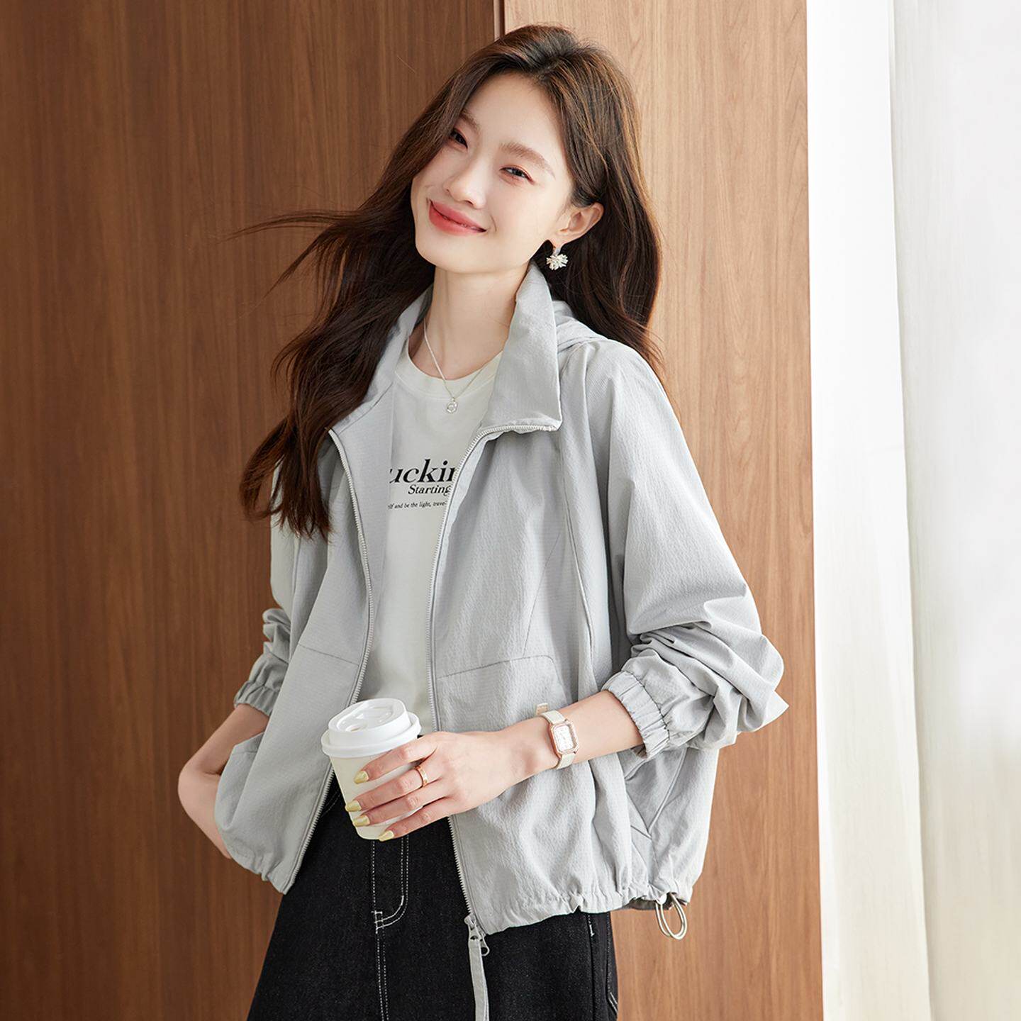 巨好看的早秋漂亮薄款风衣外套女2025新款妈妈秋季女款秋短款上衣