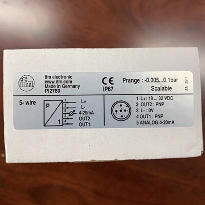 议价全新原装ifm电子压力感测器型号PI2789