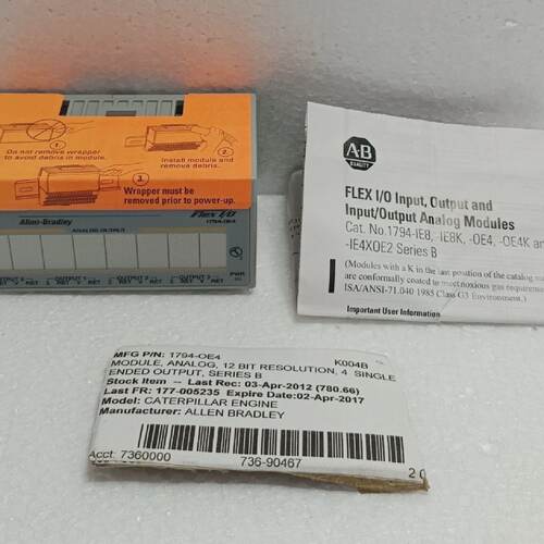 AllenBradley 1794OE4 Ser B Analog Output Module 96219477 New