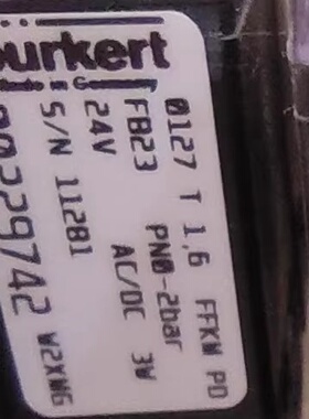 议价德国BURKERT宝德电磁阀0121 2712 0127T A 1.6FFKM PD两通三