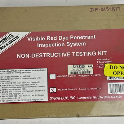 DYNAFLUX DF315KITN VISIBLE RED DYE TESTING KIT NUCLEAR GRADE