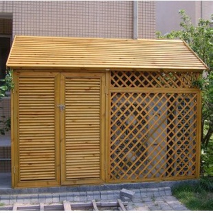 防腐木木屋室外庭院杂物室花园工具房实木收纳屋户外储藏室储物间