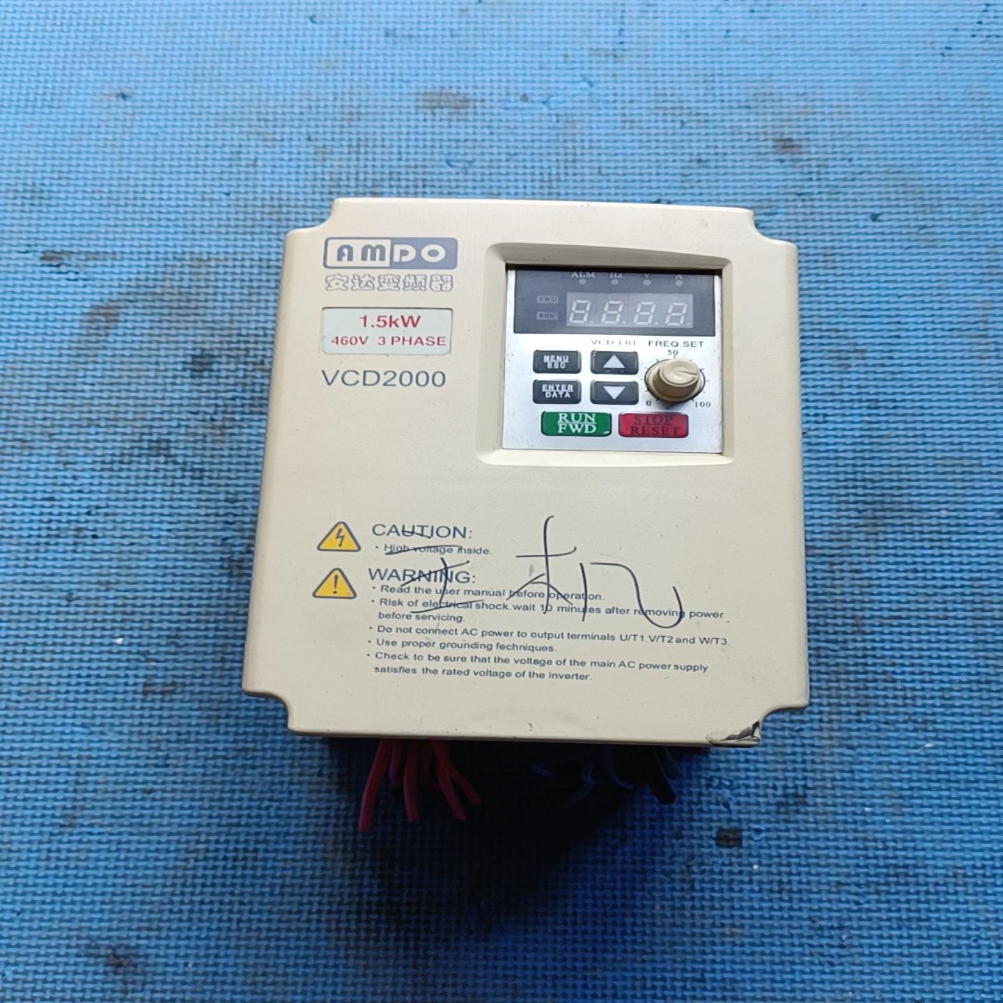 安达变频器1、5KW460刚拆机成色如图完好无损--议价商品